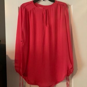 Catherine Malandrino pink sheer top